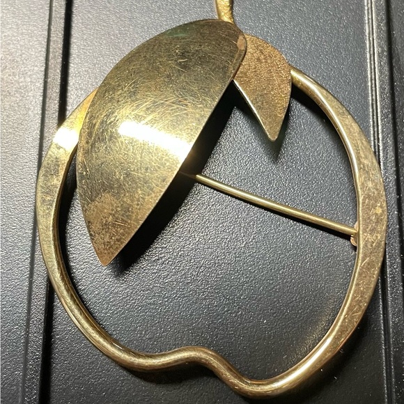 VERY RARE Vintage Paul Voltaire Designed MCM 14K GOLD Brooch - Picture 3 of 8